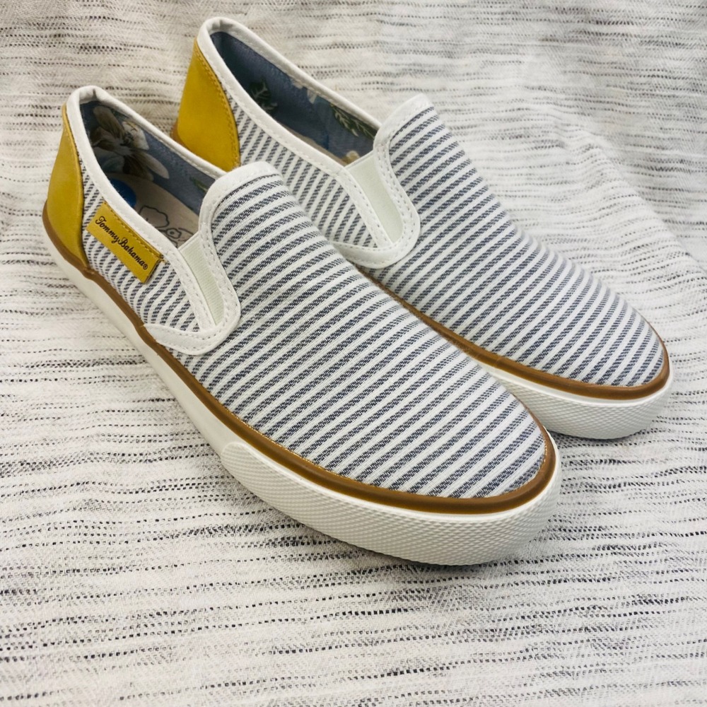 Tommy Bahama Striped‎ Nautical Loafers 6.5 NWOB